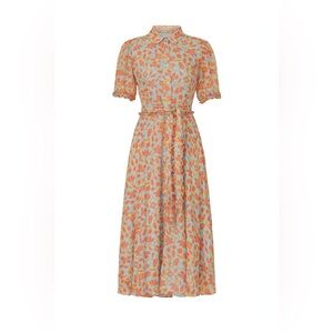 Derek Lam Floral Midi Shirt Dress